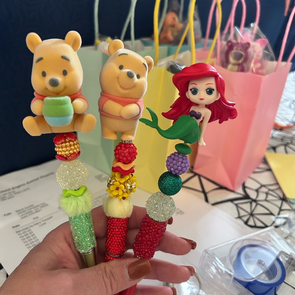 Disney Character Pen Set - Red, Green, Purple